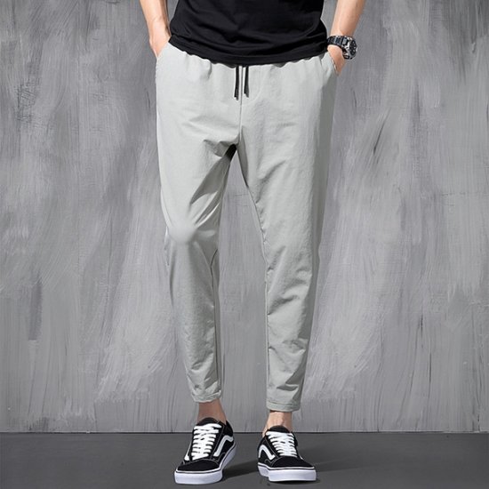 New Men's Trend Loose Summer Thin Sports Ice Elastic Pants - Click Image to Close