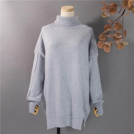 Women's Sweaters Turtleneck Pullover Warm Oversize Elegant