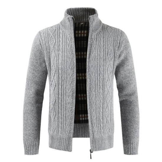 Men Sweaters Thick Warm Knitted Sweater Mens Jackets Coats - Click Image to Close