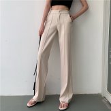 Women High Waist Summer Fashion Elegant Straight Sweatpants