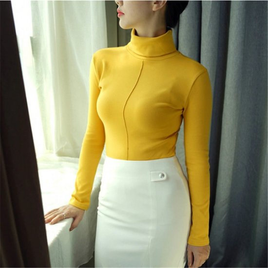 Sweater Female Soft Skinny Winter Turtleneck Women Long Sleeve - Click Image to Close