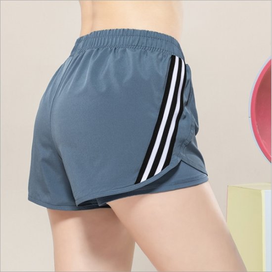 Sports Running Fitness Quick Dry Elastic Waist Shorts Women - Click Image to Close